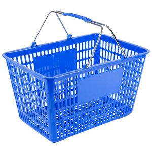 Wholesale Colorful Supermarkets Mental Shopping Basket For Sales