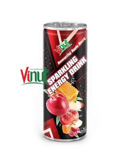 Vinut 250ml Sparkling Honeycrisp Apple Berry Energy Juice High Quality Private Label OEM ODM Best Price HALAL Certified