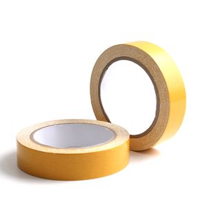 White Yellow Paper liner Double Sided Cloth Tapes for carpet