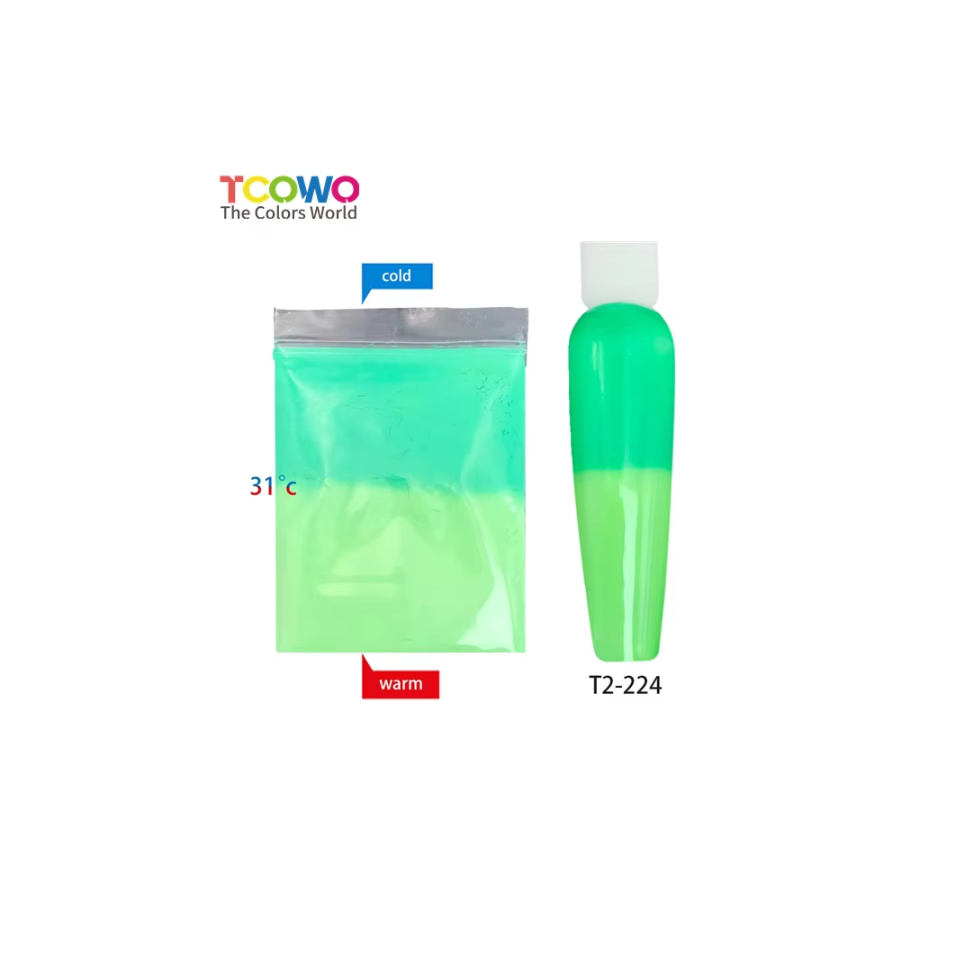 Shenzhen Binfen Secai Technology Co., Ltd. Wholesale Heat Sensitive Color Change Powder Thermochomic Pigment Powder for Nail Gel Polish