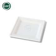 China factory cheap sale paper square plate 8" square plate 10" pulp tableware products