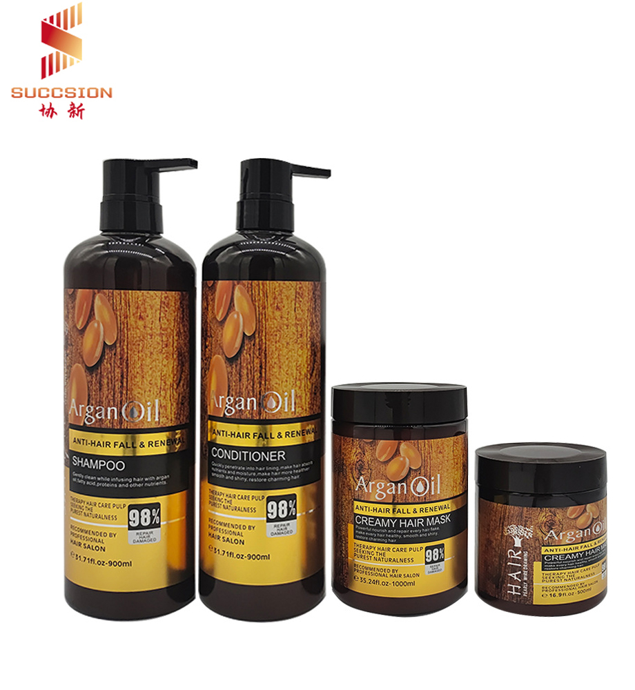 Wholesale Argan Oil Shampoo Hair Care Sets Smoothing Hair Conditioner Nourishing Moisturizing Organic