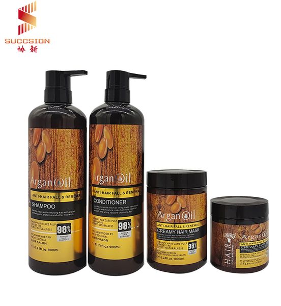 Wholesale Argan Oil Shampoo Hair Care Sets Smoothing Hair Conditioner Nourishing Moisturizing Organic