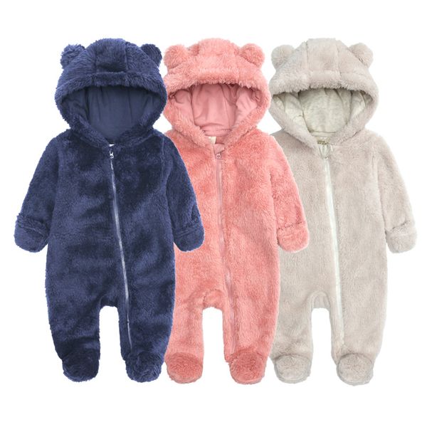 New arrival Thickened baby pajamas customizable infant clothes wholesale newborn baby winter romper Suitable for winter