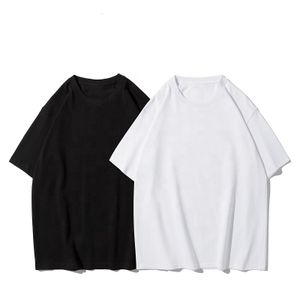 Men's Heavy Cotton T Shirt High Quality Custom LOGO Desgin Blank Oversized Drop Shoulder 280g O-neck Tshirt for Men