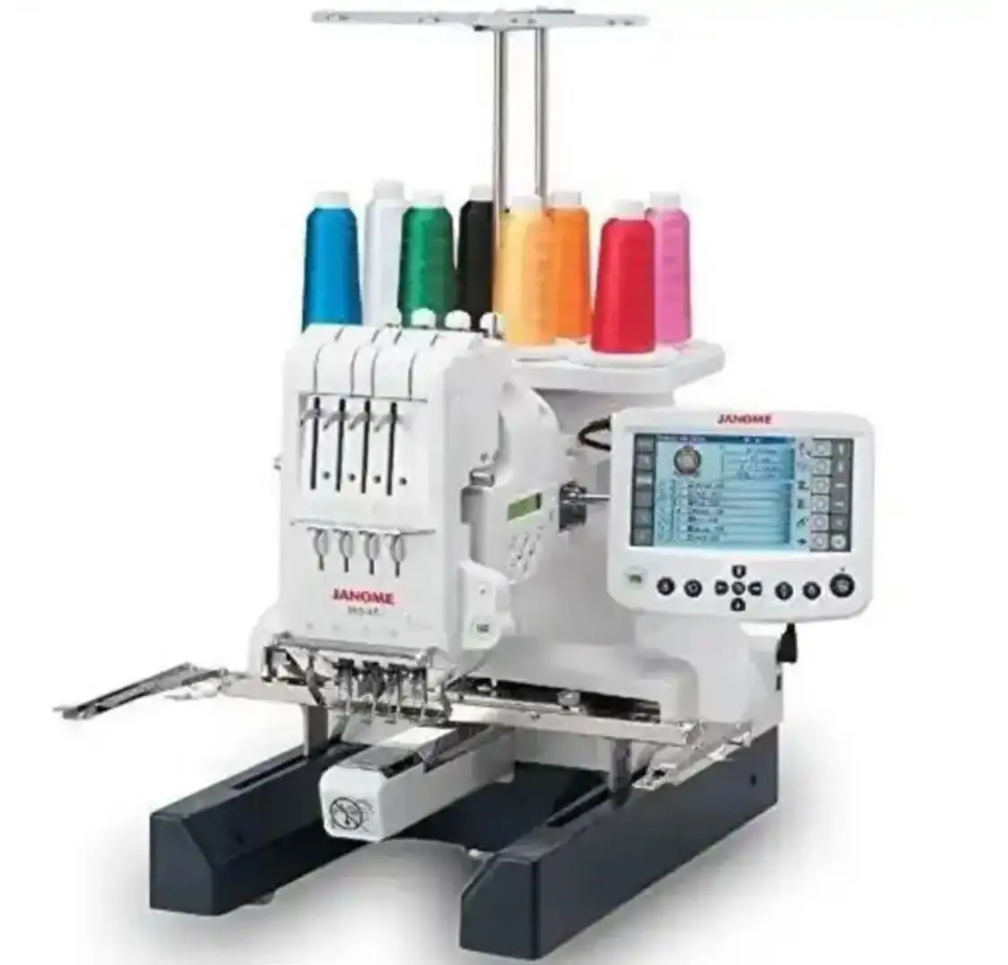 BEST Janome MB-7 M B 7 7 Needle Embroidery Machine Plus Deluxe Bonus Kit