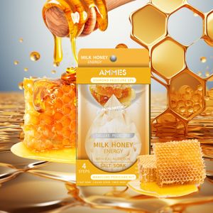 AMMES Pedi Box 4 in 1 Milk Honey Perfume Deluxe Pedicure Kit 4 Steps Spa Pedicure Kit Deluxe SPA Pedicure Kit