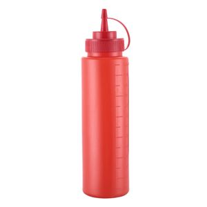 Sauce salad ketchup squeeze bottle, kitchen tip plastic spice bottle, customizable logo