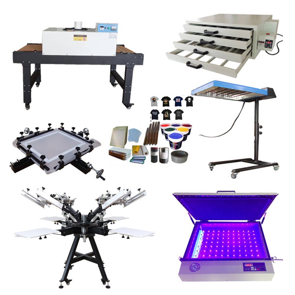 Heavy Duty Micro Registration T shirt Manual Screen Printing Machine
