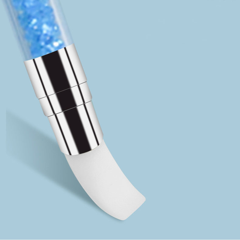 Shenzhen Sixia Electronic Commerce Co., Ltd. 3D Carving Pen Glitter Powder Liquid Manicure Dotting Brush Tools Dual-ended Nail Art Silicone Sculpture Pen Brush