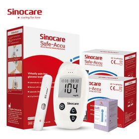 Safe-Accu  Home Care Glucometer Blood Suger Monitor Cheap Price with Test Strips Electronic Digital Glucose Meter