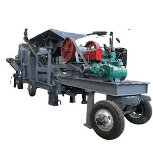 Mobile small construction waste sand making machine jaw crusher cement block coal crusher equipment