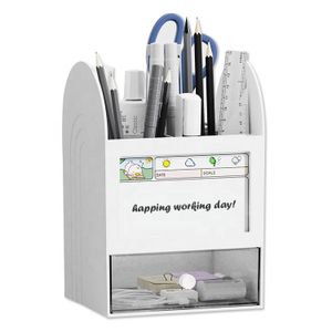 Small Desk Organizer Storage Box Bins Drawer Student Accessories Office Stationery Supplies Plastic Pencil Pen Container