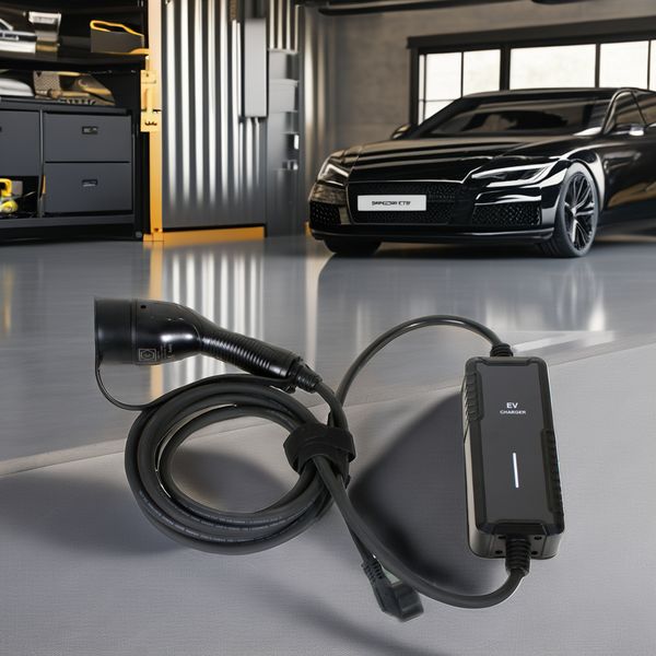 Portable 11KW 2-32A EV Charger New Compact Battery Booster Type2 Charging Station for Electric Vehicles