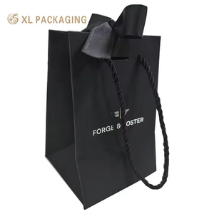 Customized Luxury Paper Bag Skin Care Gift Bag Clothing Shoe Shopping Bag With Ribbon