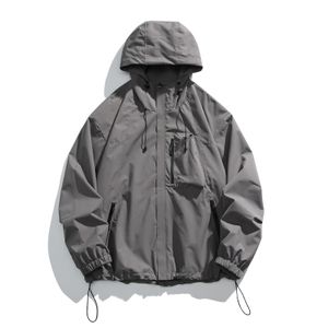 2024 Men's Mountaineering Outdoor Jackets Ski Hooded Jackets American Fashion Spliced Men's Jackets