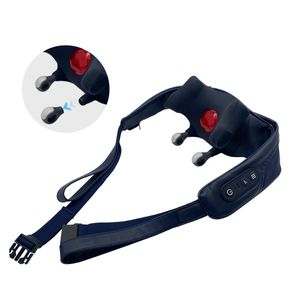 2024 Hot Selling Deep Knead Neck Massager Wireless Shiatsu Electric Heating Neck And Shoulder Massager For Muscle Pain Relief