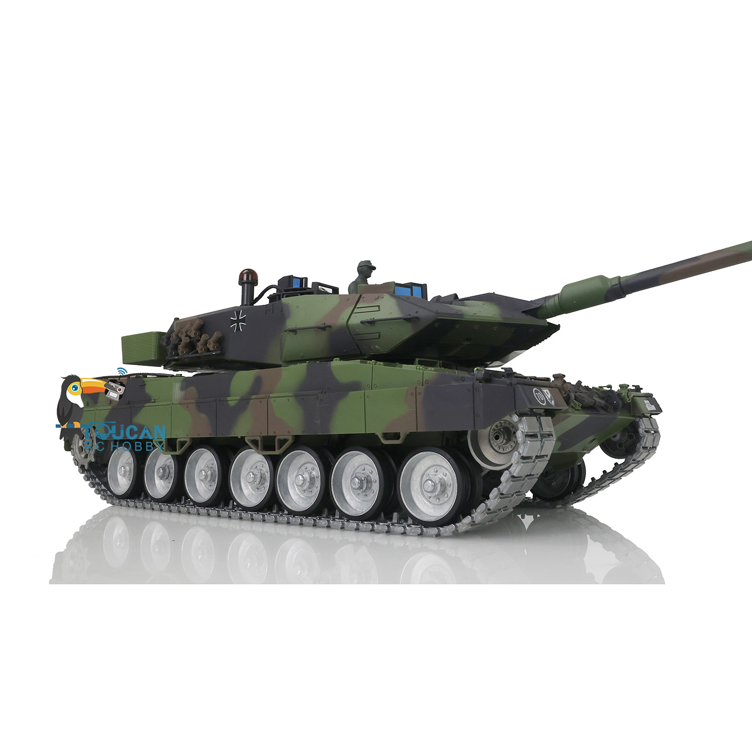 Nanning Dazuiniao Technology Co., Ltd. 1/16 Heng Long FPV TK7.0 Leopard2A6 RTR RC Tank 3889 Metal Tracks Barrel Recoil TH17595