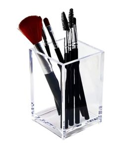 Makeup Brush Holder, Desk Pen Holder Cup Manufacturer Customized for Office, School, Home Furnishings OEM/ODM Clear Acrylic