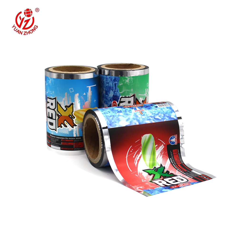Packaging for Ice Cream Bar Frozen Food Packaging Bag Custom Printed Plastic Film Roll