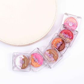 Multi-role Sweet Donut Acrylic Palette Packaging Eyeshadow Highlighter Face Blush OEM for Girls