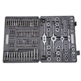 Customized 110pc tap and die set hand tool in metal box