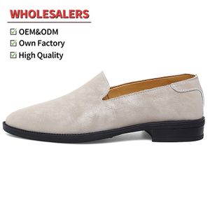 Manufacturer Wholesale Casual Shoes Genuine Leather Men's Soft Leather Soft Sole Dress Shoes Office Business Leather Shoes