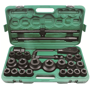 21-65MM 3/4" 26pcs Air Impact Socket Ratchet Handle Tool Kit