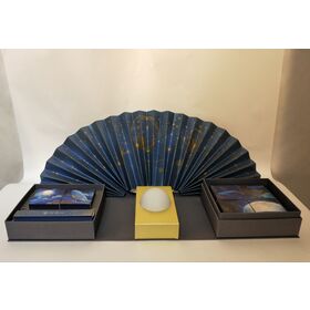 Fancy folding fan luxury Cardboard Paper box mooncake/chocolate/birthday gift or Valentine's day gift