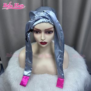 New arrival bonnets and satin hair wraps dreadlocks hats long bonnets for braids