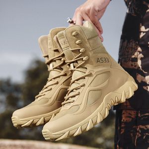 2023 New Tactical Men Boots Protective Desert Boots  Waterproof Ankle Boot