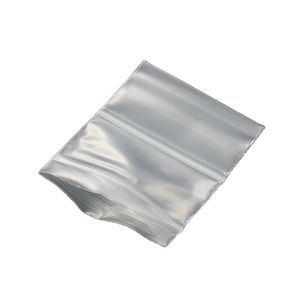 Durable Waterproof Transparent Plastic Square Bags with Reusable Zipper and AieHole for Jewelry Food Clothes Storage or Packing