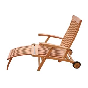 Hot Sale Outdoor Sun Lounger Pool Chair Sun Lounger Beach Teak sun Lounger Steamer Garden Furniture Best Selling