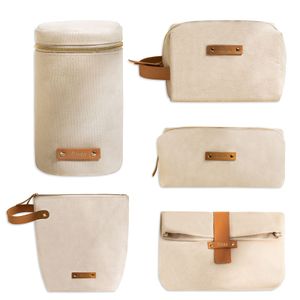 New Design Wholesale Toiletry Bag Travel Custom Logo Large Capacity Cotton Canvas Cosmetic Makeup bag Girls And Ladies