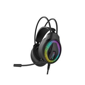 Gaming headset with Rainbow LED light, Wired Gaming Headset for Mobile & PC gaming, 40mm Horn Diameter