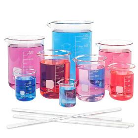 Lab Glassware Graduated Borosilicate 100ml 250ml 500ml 800ml Glass Beaker SetPopular