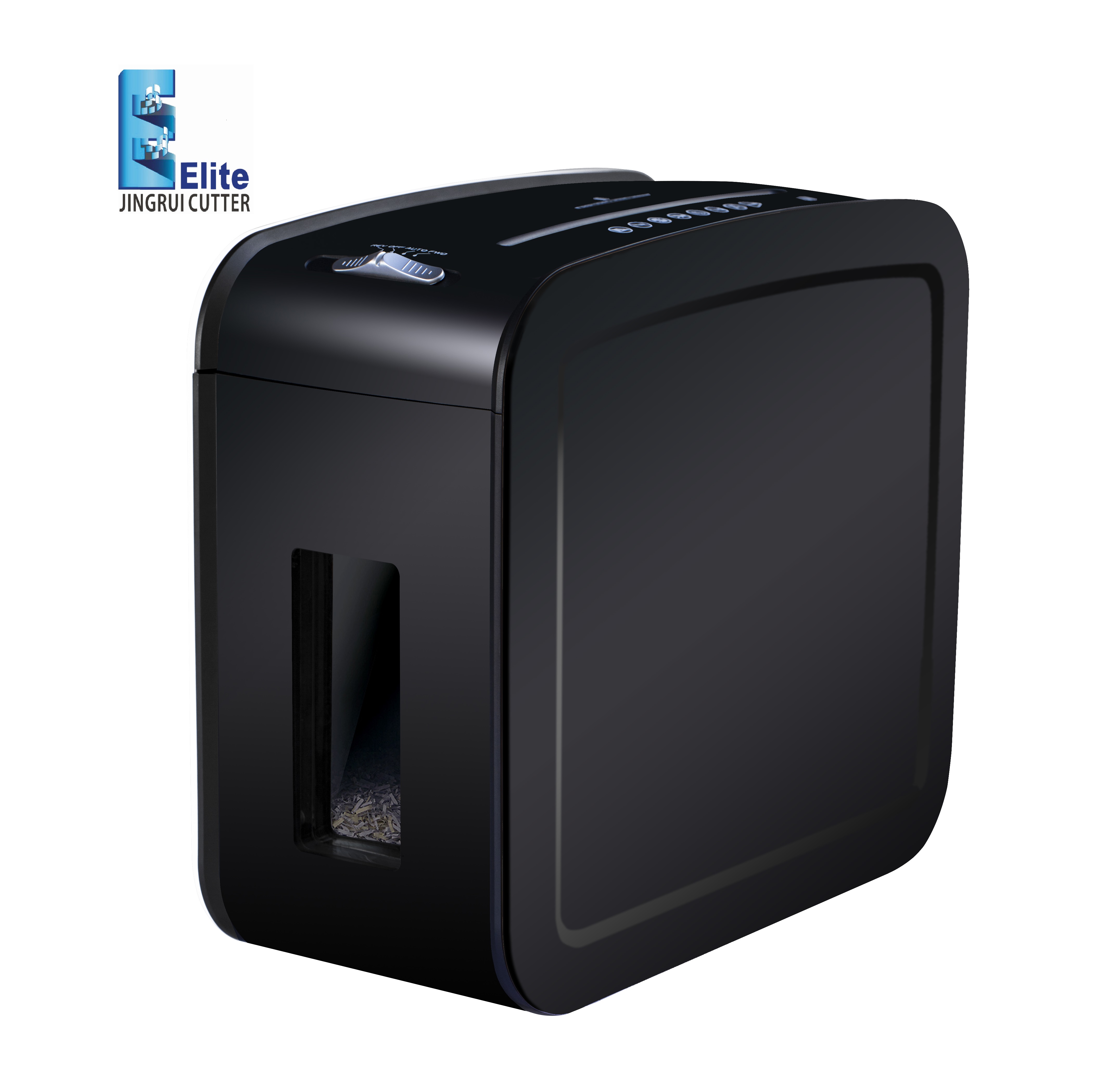 Office Mini Low Noise Compact Design Cross Cut 5 Sheets Paper Shredder Machine with Removable 12 Liter Waste Bin