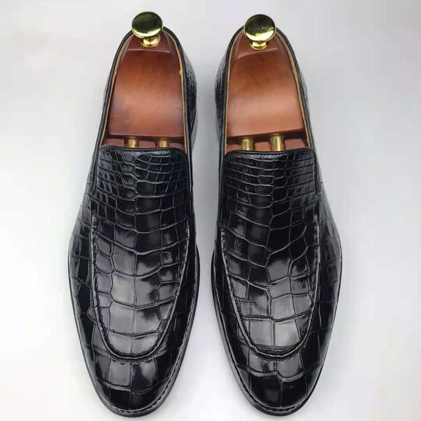 Goodyear Welt Shoes Man New Style 2024 Genuine Crocodile Men Leather Shoes Luxury Sapatos Para Hombre Party office Shoes for Men