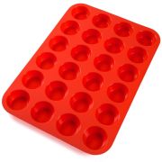 24 Cup Non-Stick Silicone Baking Mold for Muffins, Cupcakes and Mini Cakes
