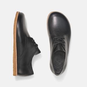 custom logo zero drop wide toebox Walking running barefoot shoes men leather casual shoes