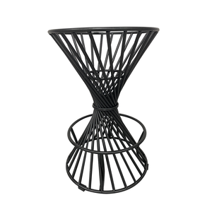 Modern Round wood Bar Chair with Metal Legs Backless Stool for Kitchen Dining Room or Home Bar Use