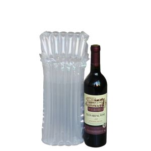 Product packaging custom air bubble column bags for packing glass bottles