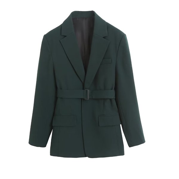 Women 2023 spring New Fashion Wear Straight Jacket Vintage Long Sleeve Ladies Office Suit Female Overcoat