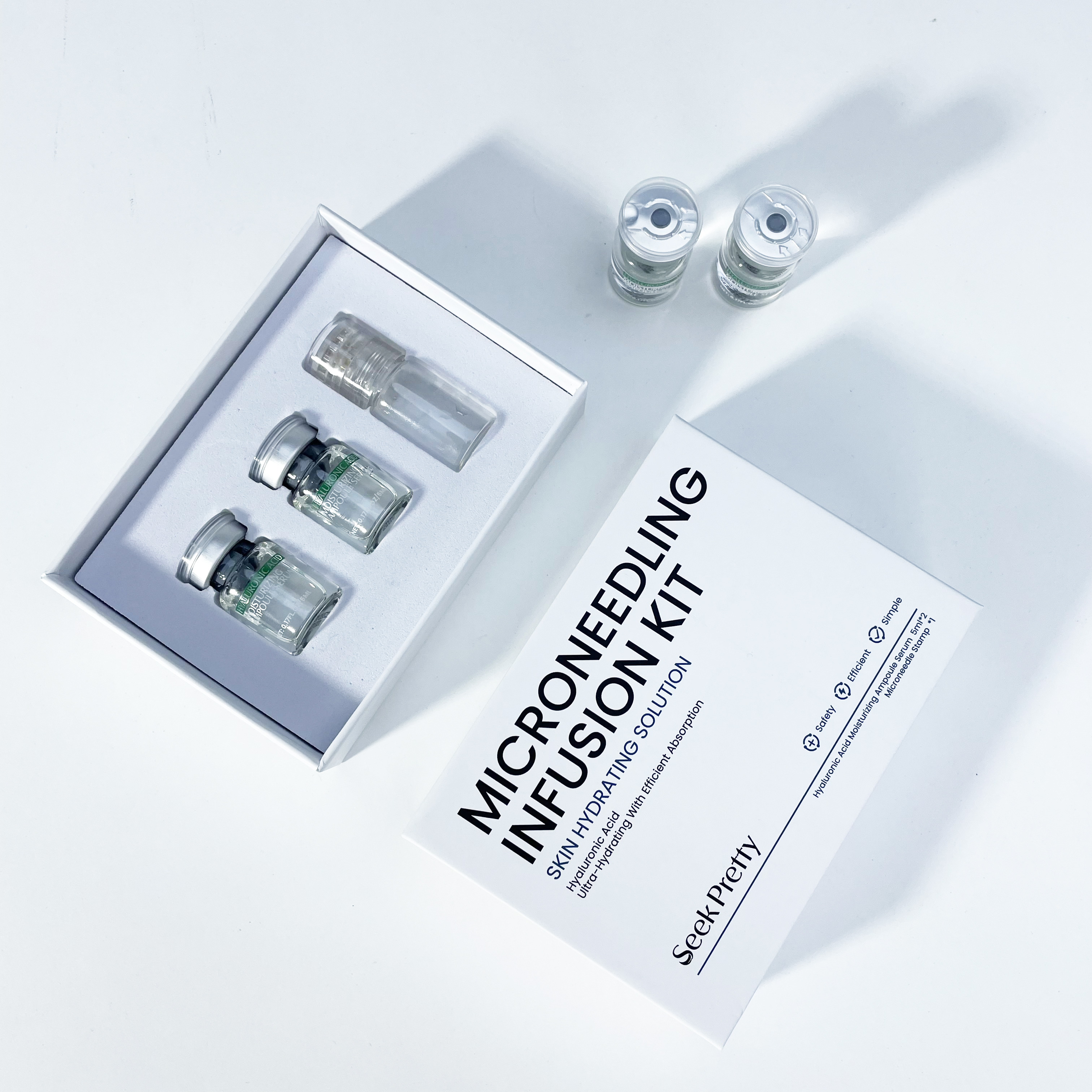 korea hyaluronic acid anti aging mesotherapy stamp serum ampoules micro infusion system microneedling serum