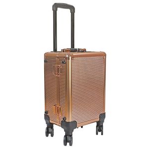 KEYSON FACTORY WHOLESALE  lighted makeup case with mirror makeup artists train case with speaker