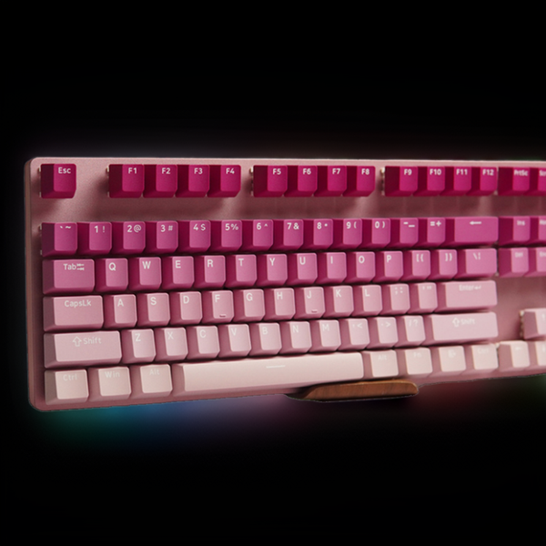 OSHID Custom OEM/DSA/ Cherry  Keycaps Cherry Profile Gradient Green Double Shot PBT Plastic Keypad for Mechanical Keyboards