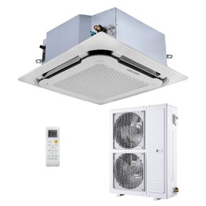 36K to 60K BTU Smart inverter Ceiling mounted 4-way Cassette Air Conditioning 800cfm cassette fan coil FCU air conditioners