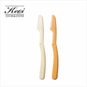 KEQI Portable makeup tools eye brow razor safety facial eye brow folding razor