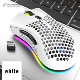 Mouse Hollow-out Gaming Mouse Rechargeable RGB Backlit Light Optical Computer Mouse For Laptop PC