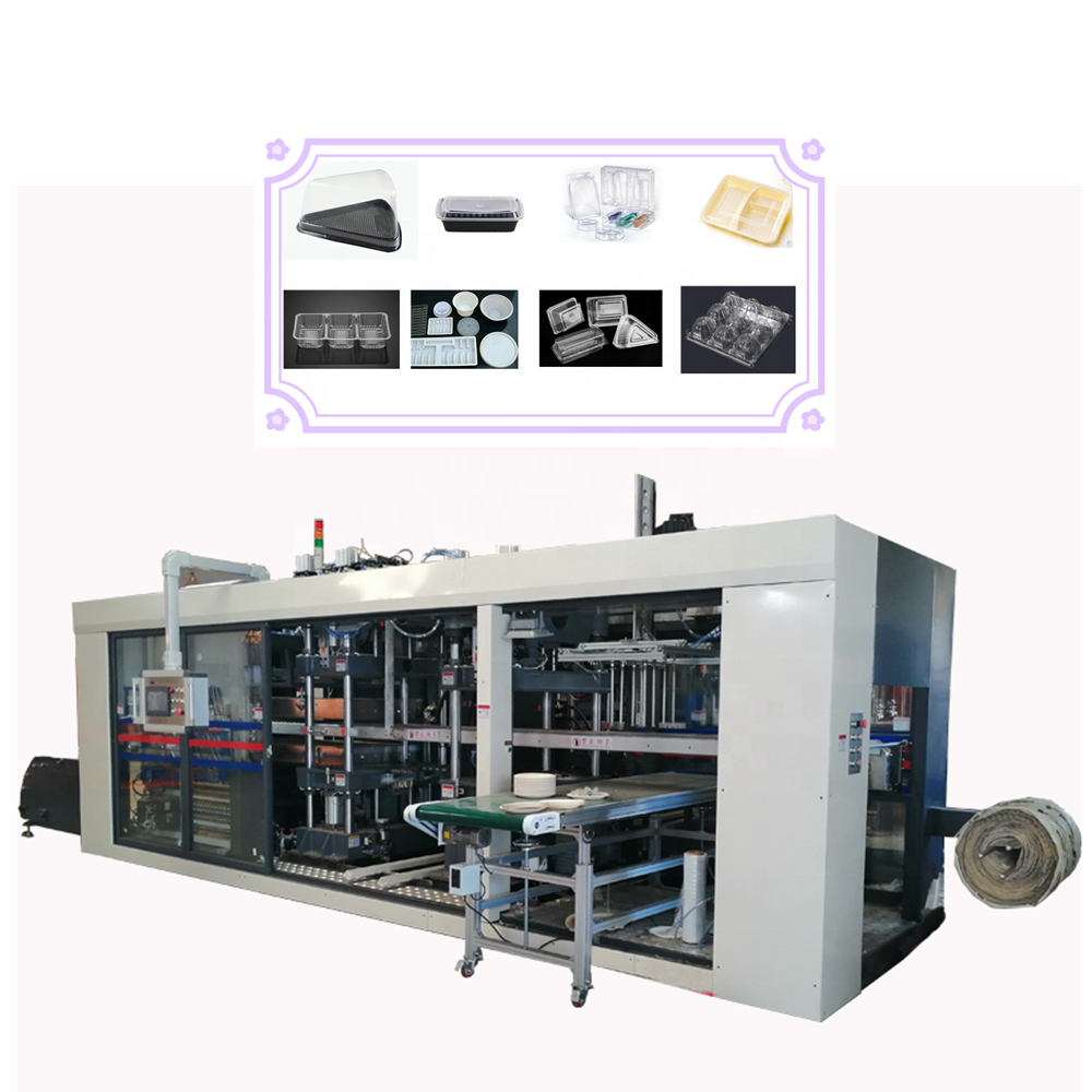 Full Automatic Plastic PET Biscuit Packaging Thermoforming Machine